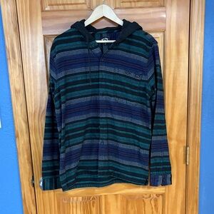 Billabong Striped Hooded Shirt